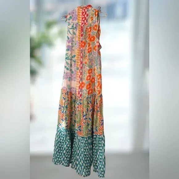 Anthropologie Ellen Merchant Shoulder-Tie Buttondown Dress Size XXS - Picture 4 of 16